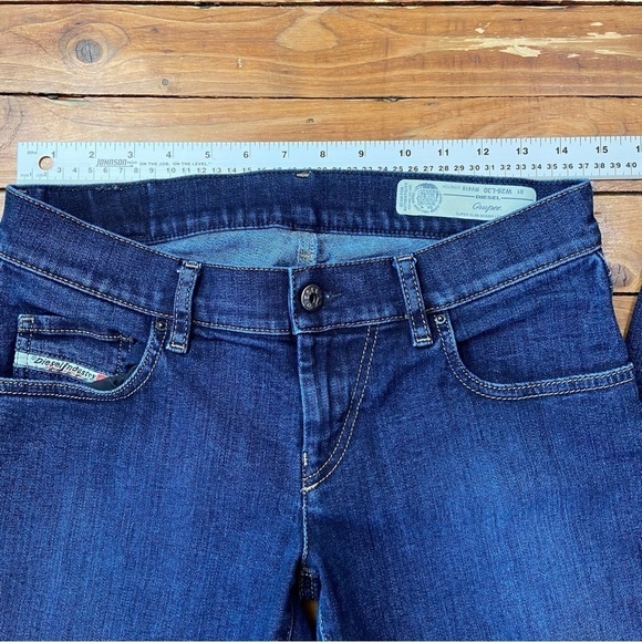 DIESEL Grupee low rise jeans super skinny dark blue coastal cowgirl 28 stretch - Picture 6 of 10
